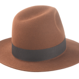 The RAIDER | Agnoulita Custom Handmade Hats Agnoulita Hats 4 | Brown, Cocoa Brown, Explorer, Men's Fedora, Rabbit fur felt