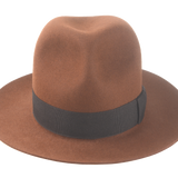 The RAIDER | Agnoulita Custom Handmade Hats Agnoulita Hats 6 | Brown, Cocoa Brown, Explorer, Men's Fedora, Rabbit fur felt
