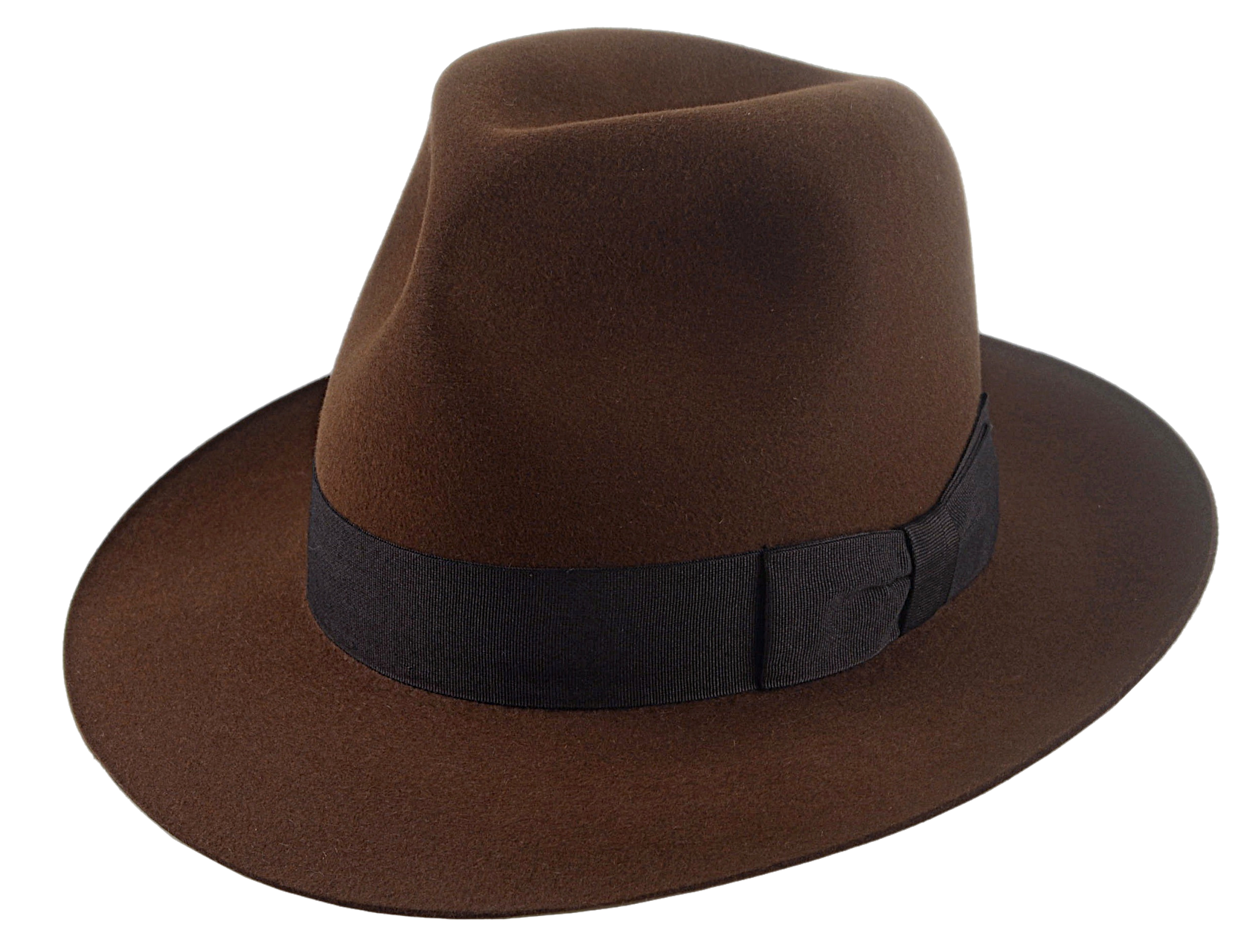 The RAIDER | Agnoulita Custom Handmade Hats Agnoulita Hats 1 | Brown, Explorer, Men's Fedora, Rabbit fur felt