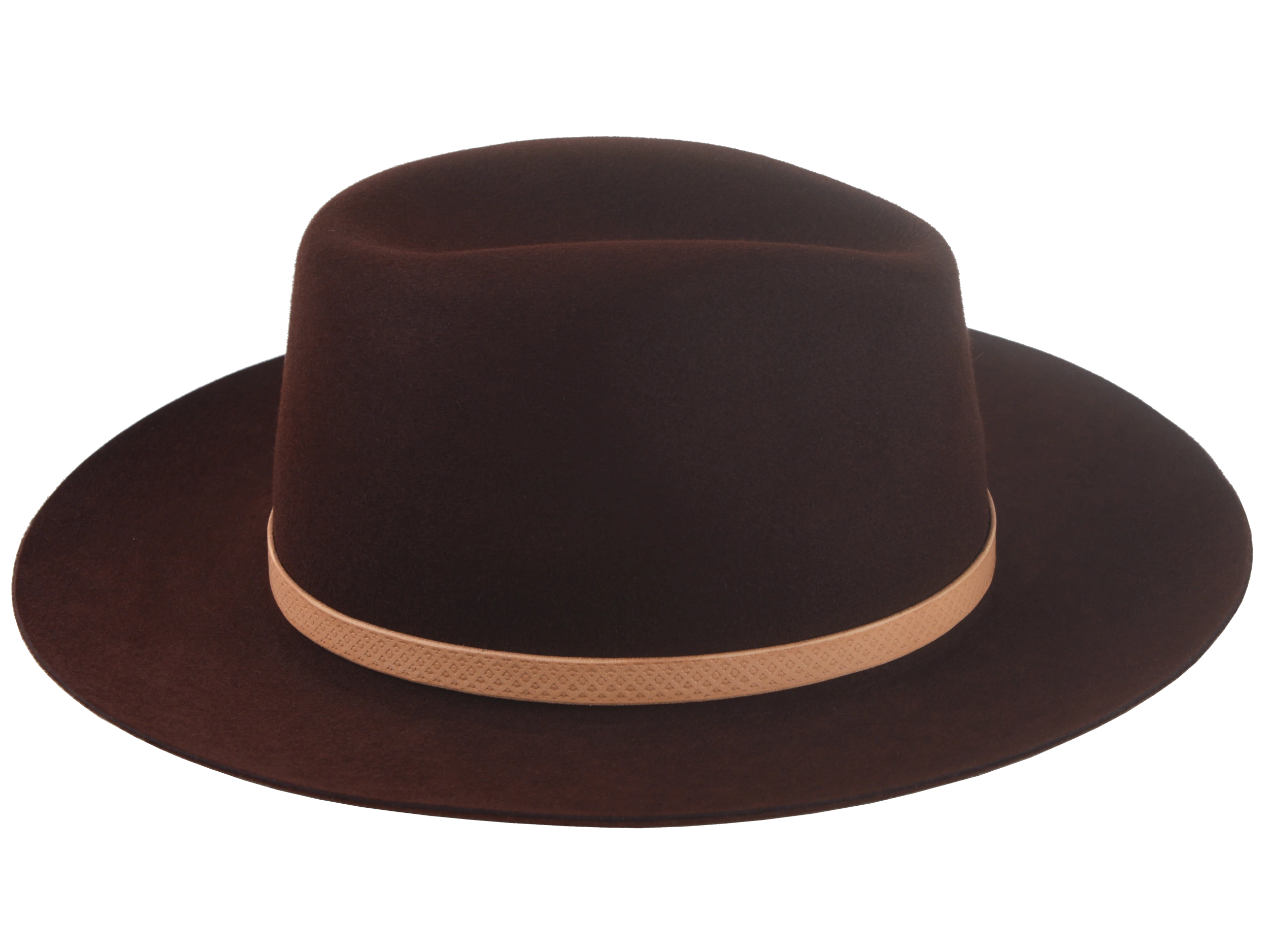 The Rebel - Rabbit Fur Felt Wide Brim Fedora For Men or Women with Embossed Leather Hat Belt in Oxblood Burgundy Color | Agnoulita Quality Custom Hats 5