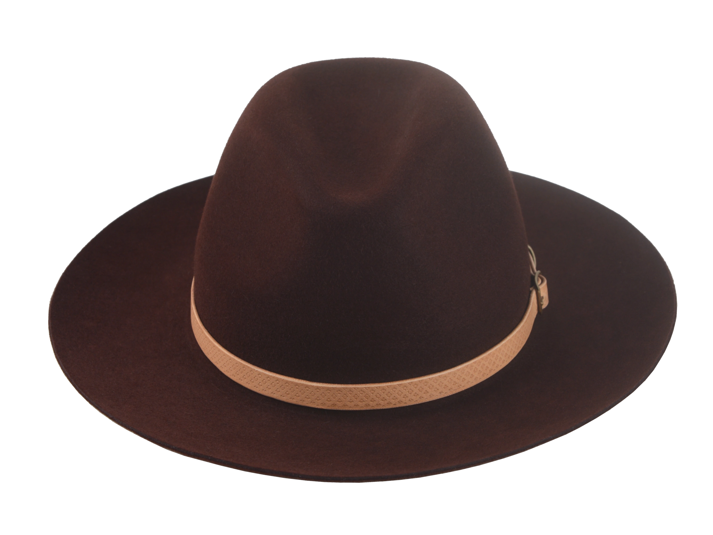 The Rebel - Rabbit Fur Felt Wide Brim Fedora For Men or Women with Embossed Leather Hat Belt in Oxblood Burgundy Color | Agnoulita Quality Custom Hats 6