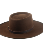 The Renegade: Profile view emphasizing the hat’s classic western silhouette | Agnoulita Hats