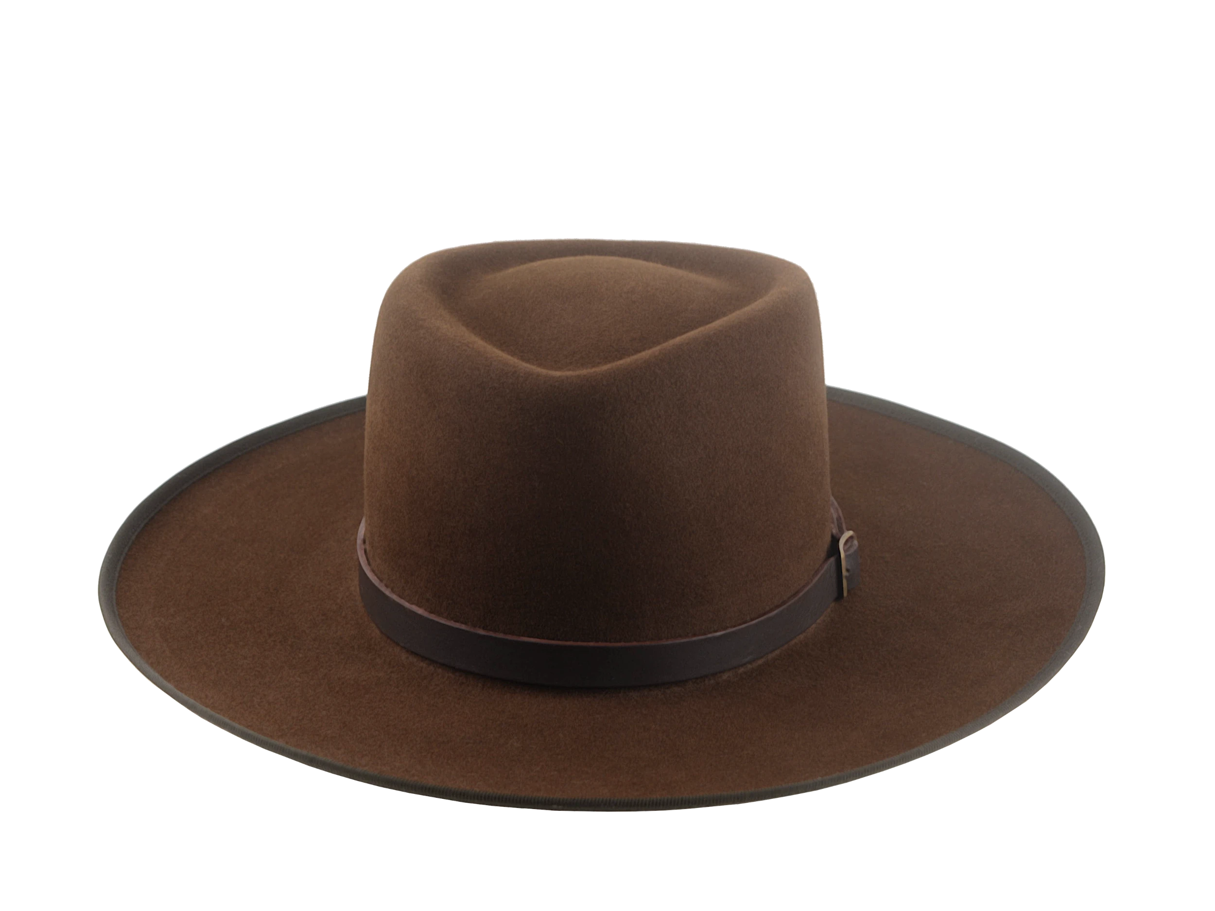 The Renegade: Front view emphasizing the hat’s classic western silhouette | Agnoulita Hats