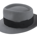 The Rick's Reserve Snap-Brim Fedora - Side profile showing the 2" grosgrain ribbon hatband | Agnoulita Hats