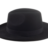 The ROCCO | Agnoulita Custom Handmade Hats Agnoulita Hats 2 | Black, Center-dent, Men's Fedora, Rabbit fur felt