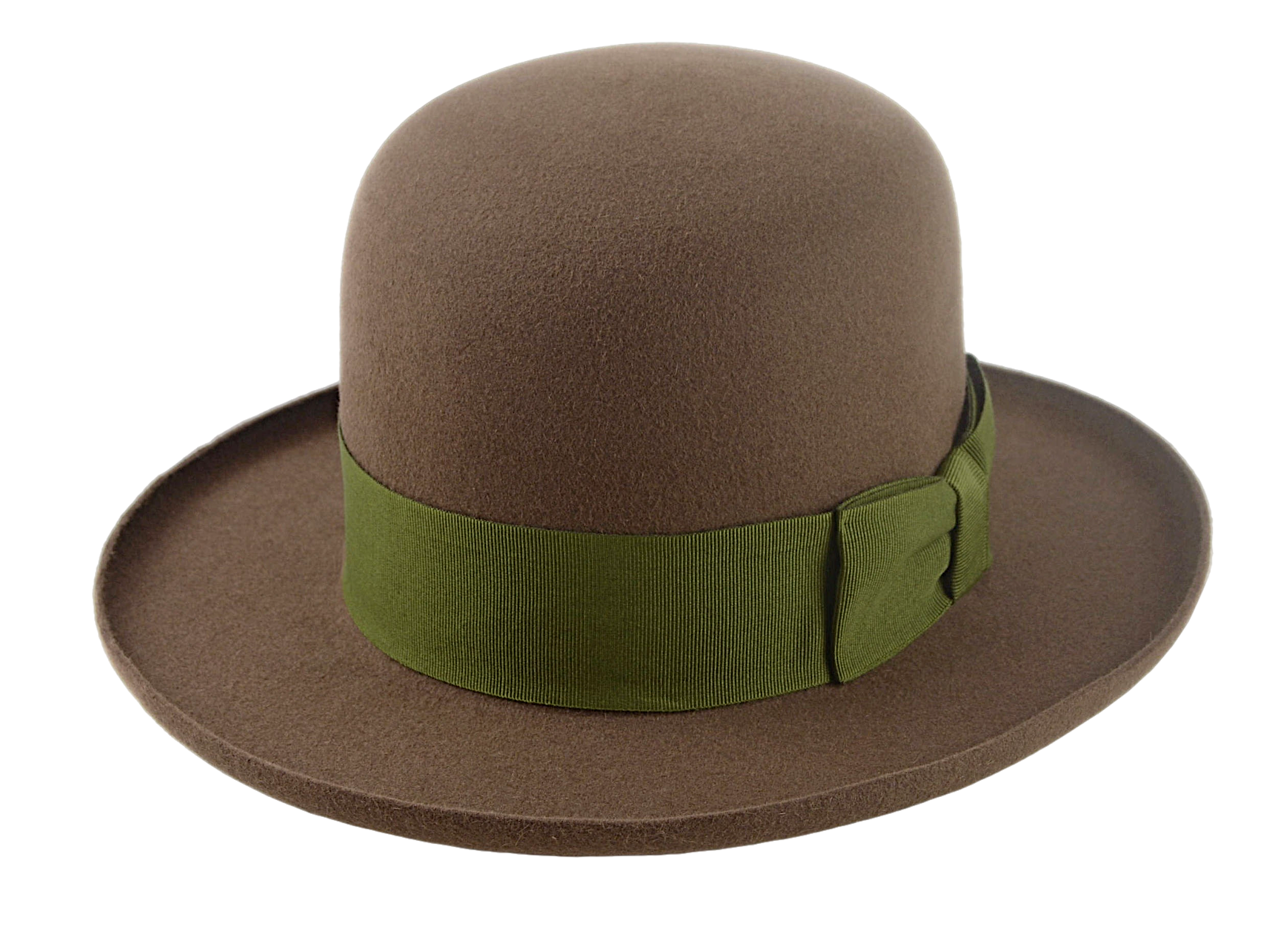 The ROVER | Agnoulita Custom Handmade Hats Agnoulita Hats 1 | Dark Taupe, Men's Fedora, Open Crown, Rabbit fur felt