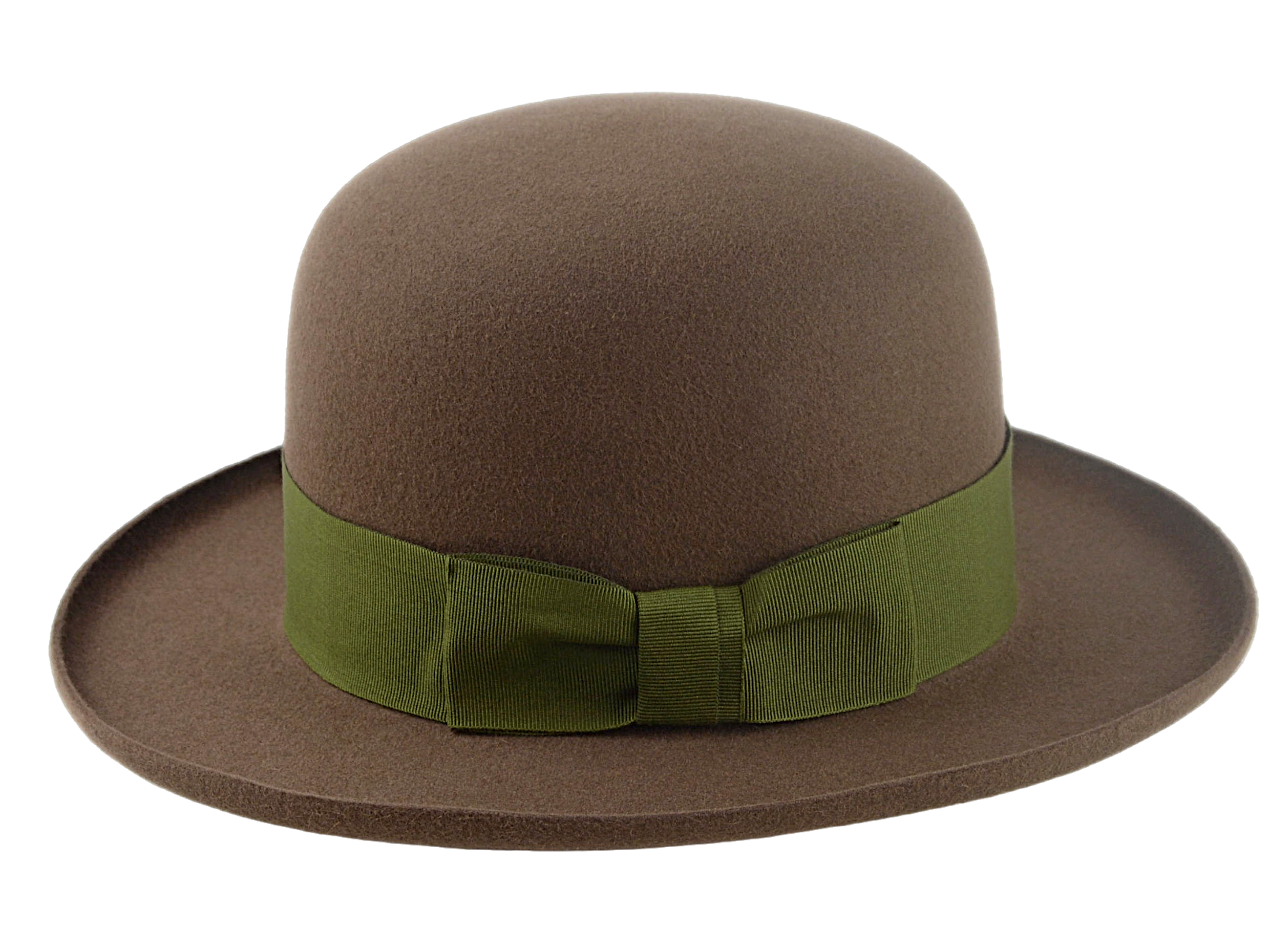 The ROVER | Agnoulita Custom Handmade Hats Agnoulita Hats 2 | Dark Taupe, Men's Fedora, Open Crown, Rabbit fur felt