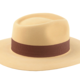 The RUSTY ELEVEN | Agnoulita Custom Handmade Hats Agnoulita Hats 5 | Rabbit fur felt, Teardrop, Wide Brim Fedora, Yellow