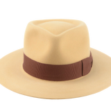 The RUSTY ELEVEN | Agnoulita Custom Handmade Hats Agnoulita Hats 6 | Rabbit fur felt, Teardrop, Wide Brim Fedora, Yellow