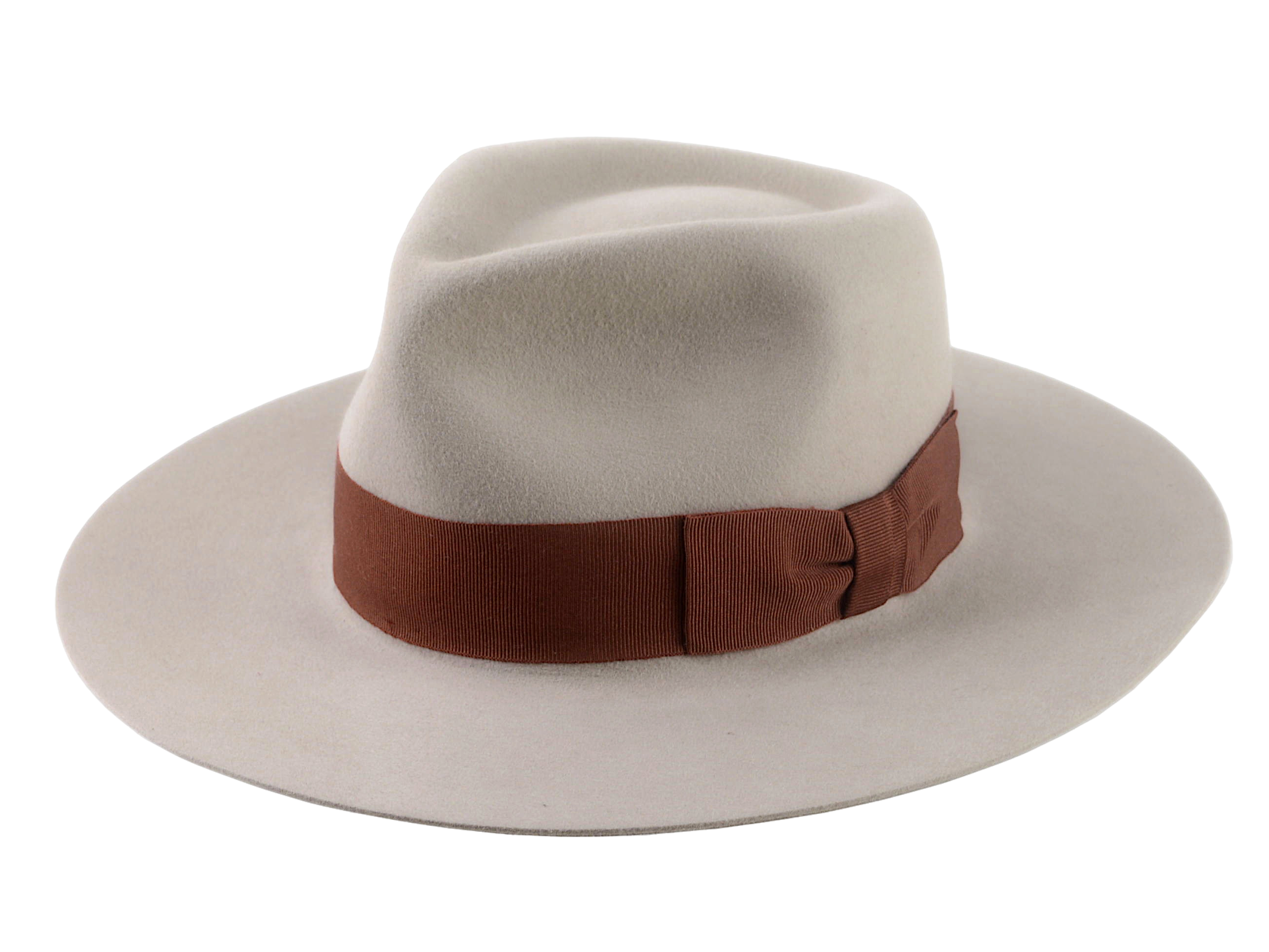 The RUSTY ELEVEN | Agnoulita Custom Handmade Hats Agnoulita Hats 1 | Beige, Rabbit fur felt, Teardrop, Wide Brim Fedora