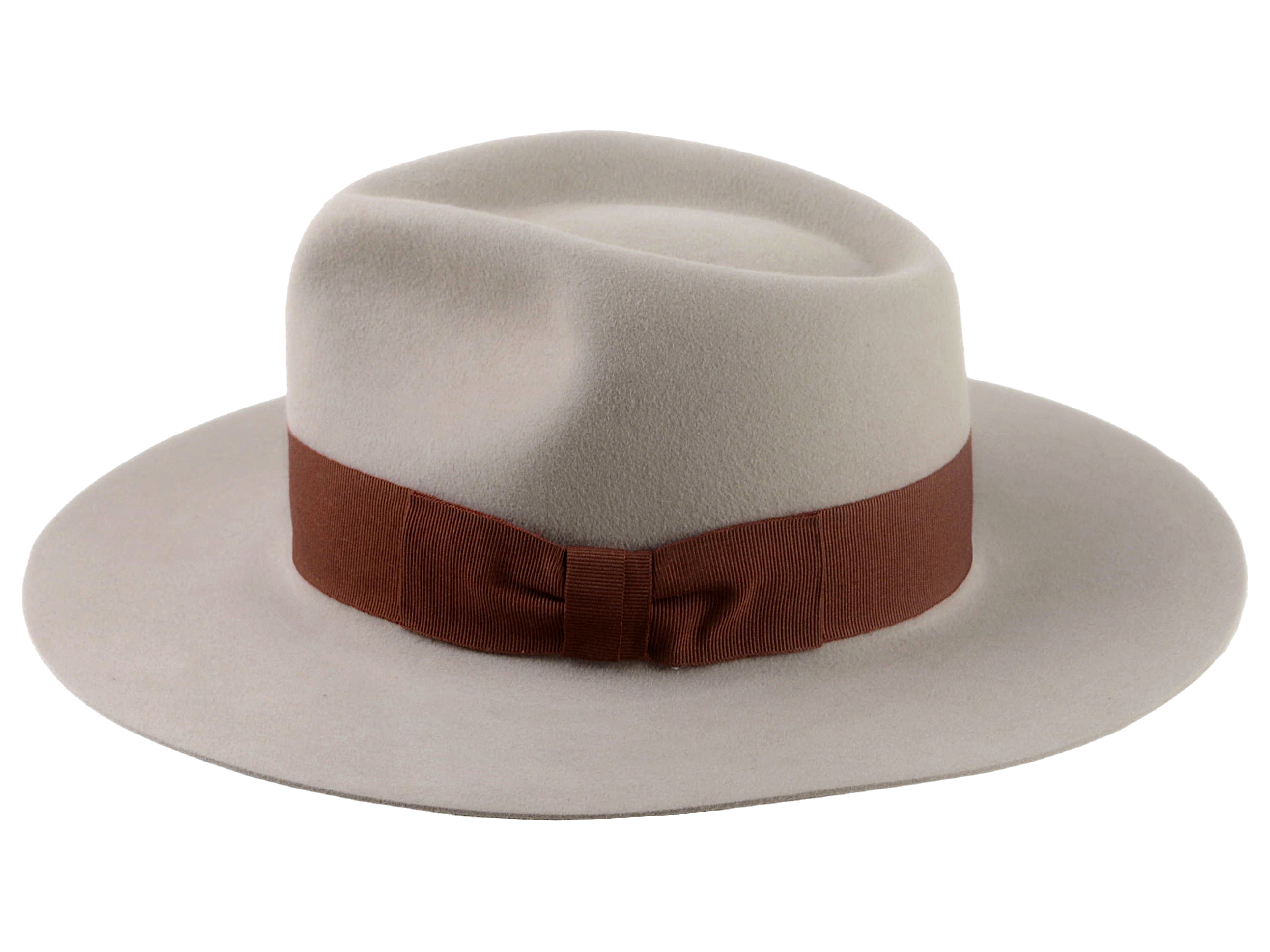 The RUSTY ELEVEN | Agnoulita Custom Handmade Hats Agnoulita Hats 2 | Beige, Rabbit fur felt, Teardrop, Wide Brim Fedora