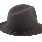 The SEBASTIAN | Agnoulita Custom Handmade Hats Agnoulita Hats 4 | Caribou Grey, Center-dent, Men's Fedora, Rabbit fur felt