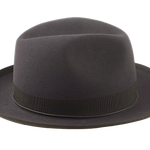 The SEBASTIAN | Agnoulita Custom Handmade Hats Agnoulita Hats 5 | Caribou Grey, Center-dent, Men's Fedora, Rabbit fur felt