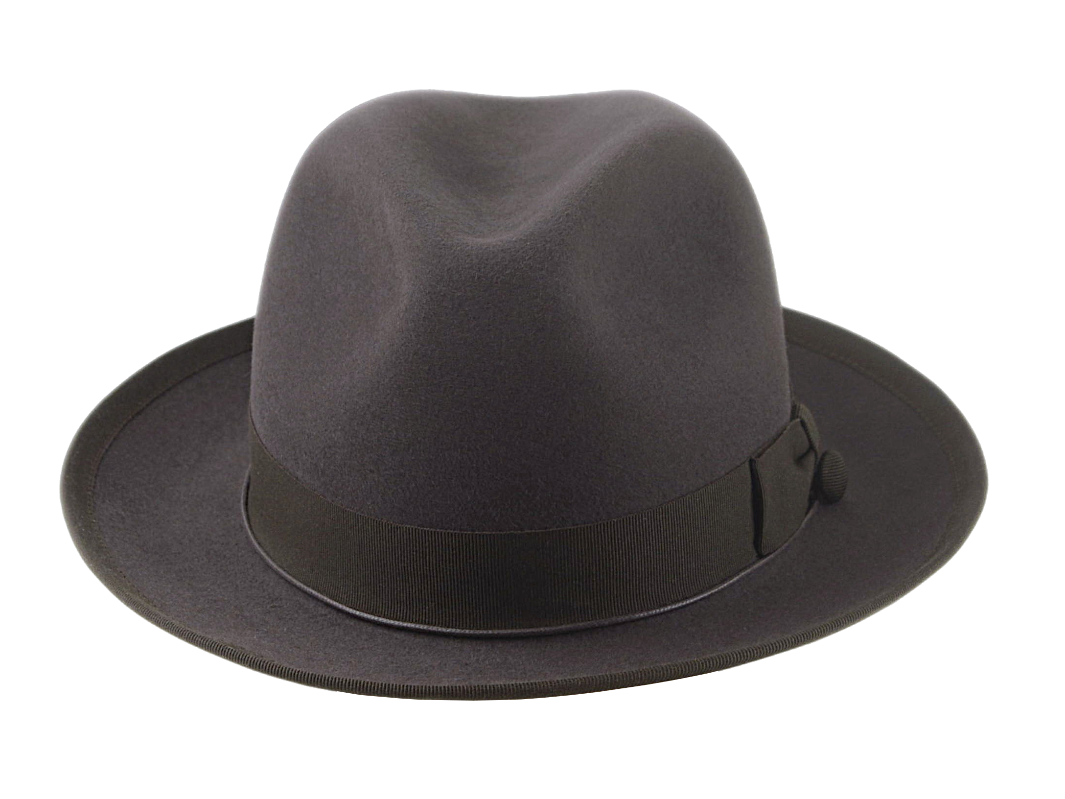 The SEBASTIAN | Agnoulita Custom Handmade Hats Agnoulita Hats 6 | Caribou Grey, Center-dent, Men's Fedora, Rabbit fur felt