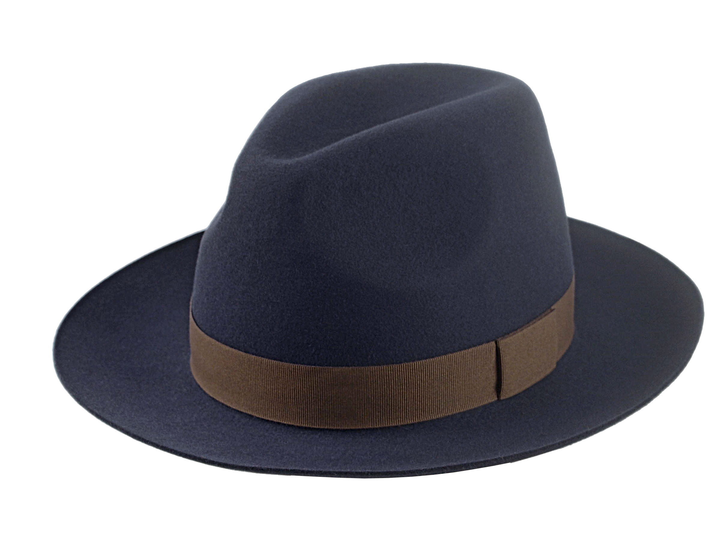 The SENATOR | Agnoulita Custom Handmade Hats Agnoulita Hats 1 | Center-dent, Men's Fedora, Rabbit fur felt, Slate Grey