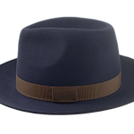 The SENATOR | Agnoulita Custom Handmade Hats Agnoulita Hats 2 | Center-dent, Men's Fedora, Rabbit fur felt, Slate Grey
