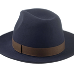 The SENATOR | Agnoulita Custom Handmade Hats Agnoulita Hats 3 | Center-dent, Men's Fedora, Rabbit fur felt, Slate Grey