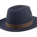 The SENATOR | Agnoulita Custom Handmade Hats Agnoulita Hats 4 | Center-dent, Men's Fedora, Rabbit fur felt, Slate Grey