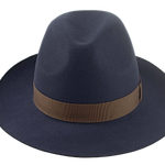 The SENATOR | Agnoulita Custom Handmade Hats Agnoulita Hats 6 | Center-dent, Men's Fedora, Rabbit fur felt, Slate Grey