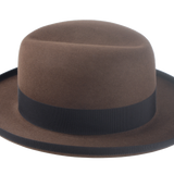 The Signature - Elegant Brown Beaver Fur Felt Homburg Hat for Men | Agnoulita Quality Custom Hats 5