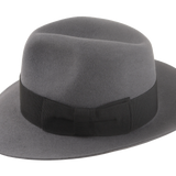 The Silkstone: Detailed shot of the grosgrain ribbon hatband in bold black | Agnoulita Hats