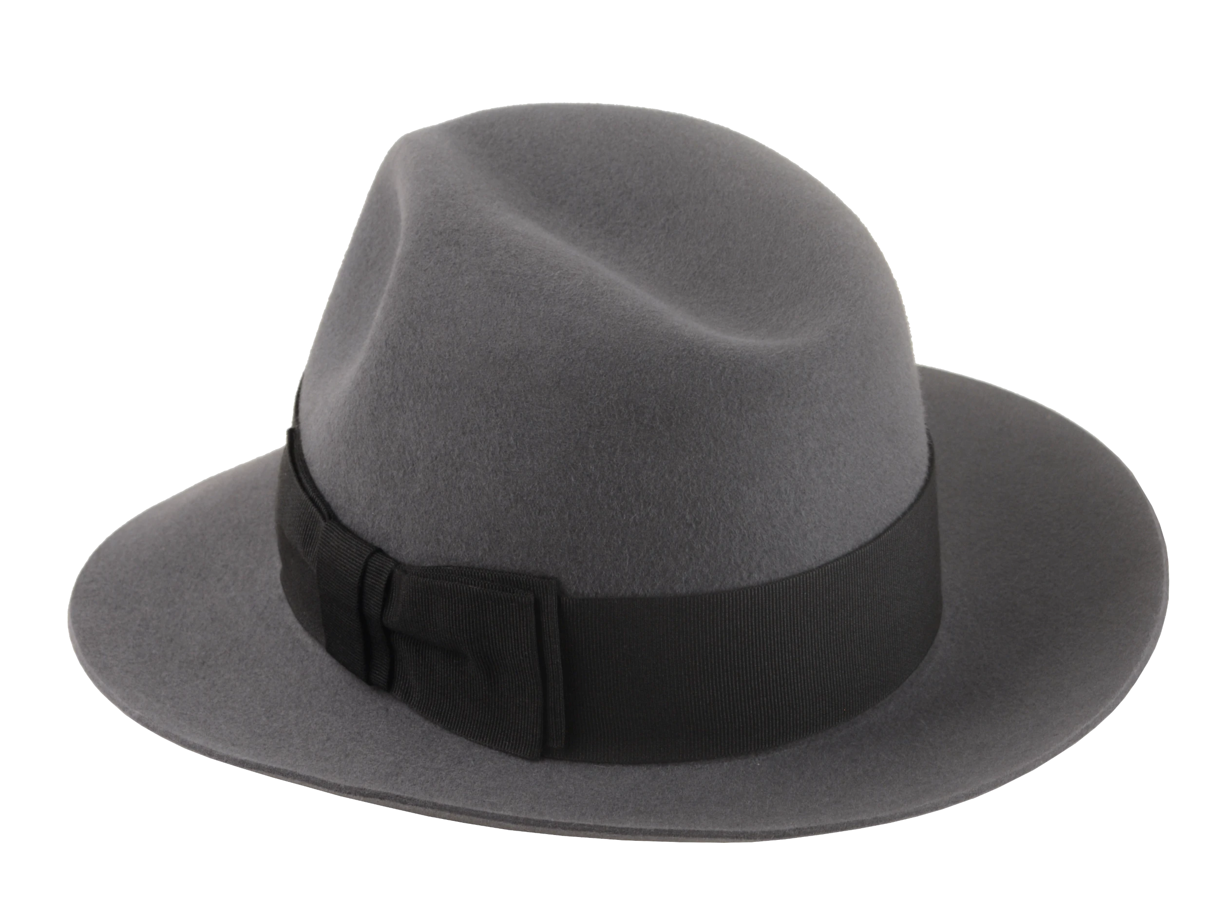 The Silkstone: Tilted angle revealing the hat's intricate craftsmanship | Agnoulita Hats