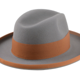 The Solaris -  Premium Fur Felt Wide-Brim Fedora Tailored for Men with Center Dent Crown and Rolled Brim | Agnoulita Quality Custom Hats 4