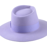 The SOLO | Agnoulita Custom Handmade Hats Agnoulita Hats 4 | Lilac, Purple, Rabbit fur felt, Teardrop, Wide Brim Fedora