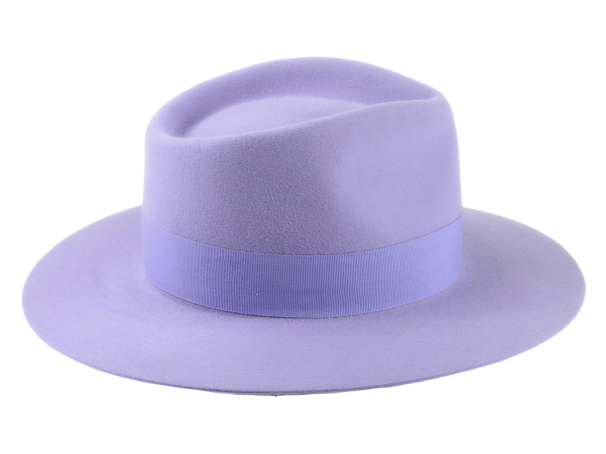 The SOLO | Agnoulita Custom Handmade Hats Agnoulita Hats 5 | Lilac, Purple, Rabbit fur felt, Teardrop, Wide Brim Fedora