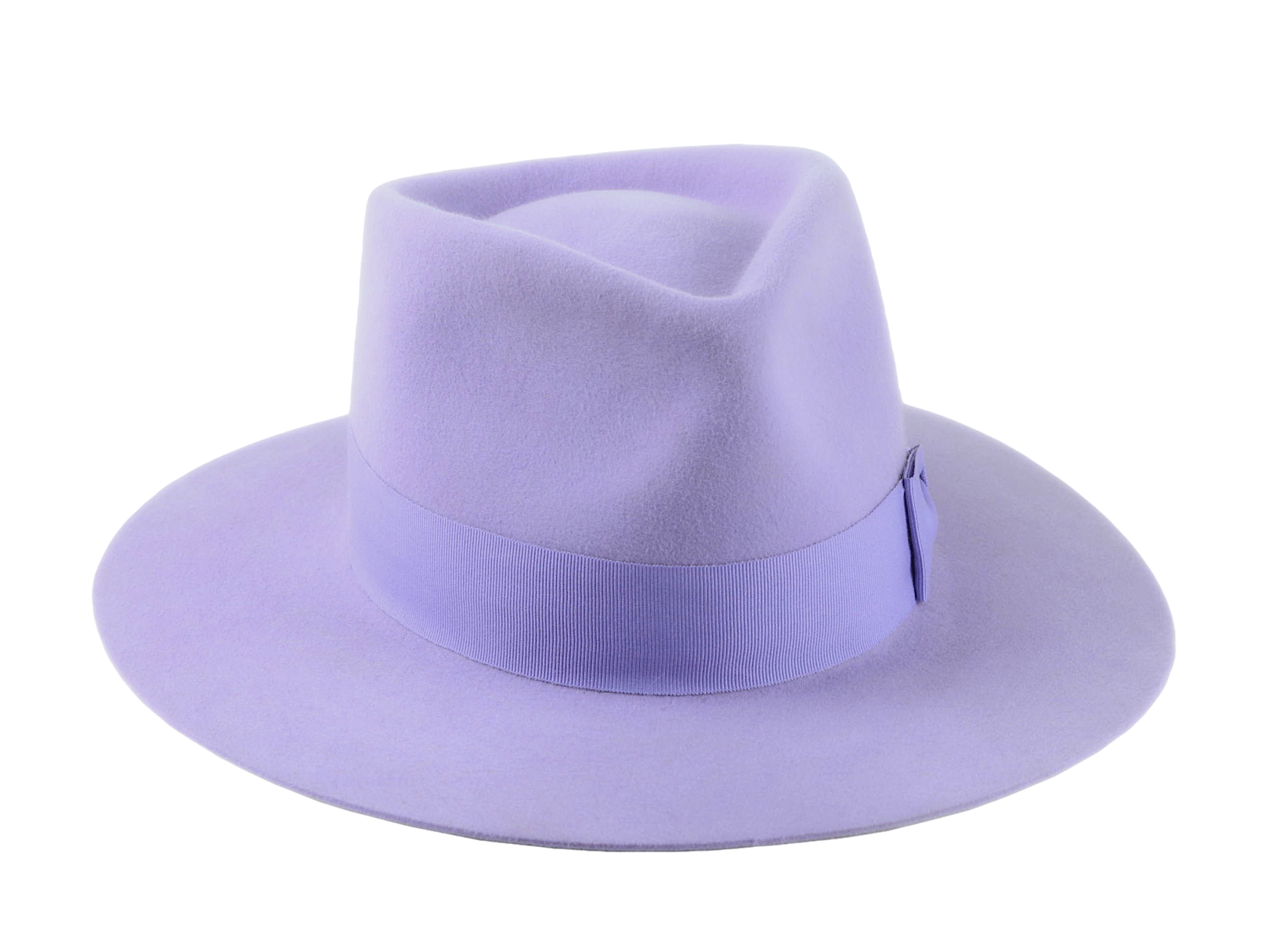 The SOLO | Agnoulita Custom Handmade Hats Agnoulita Hats 6 | Lilac, Purple, Rabbit fur felt, Teardrop, Wide Brim Fedora