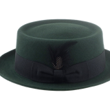 The SOLOIST | Agnoulita Custom Handmade Hats Agnoulita Hats 2 | Emerald, Porkpie, Rabbit fur felt, Telescope