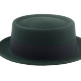 The SOLOIST | Agnoulita Custom Handmade Hats Agnoulita Hats 5 | Emerald, Porkpie, Rabbit fur felt, Telescope