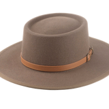 The TALISMAN | Agnoulita Custom Handmade Hats Agnoulita Hats 1 | Brown, Desert Taupe, Rabbit fur felt, Telescope, Western Style