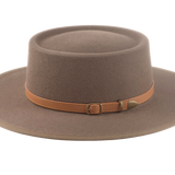 The TALISMAN | Agnoulita Custom Handmade Hats Agnoulita Hats 2 | Brown, Desert Taupe, Rabbit fur felt, Telescope, Western Style