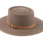 The TALISMAN | Agnoulita Custom Handmade Hats Agnoulita Hats 3 | Brown, Desert Taupe, Rabbit fur felt, Telescope, Western Style