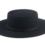The TASCO | Agnoulita Custom Handmade Hats Agnoulita Hats 5 | Black, Rabbit fur felt, Telescope, Western Style