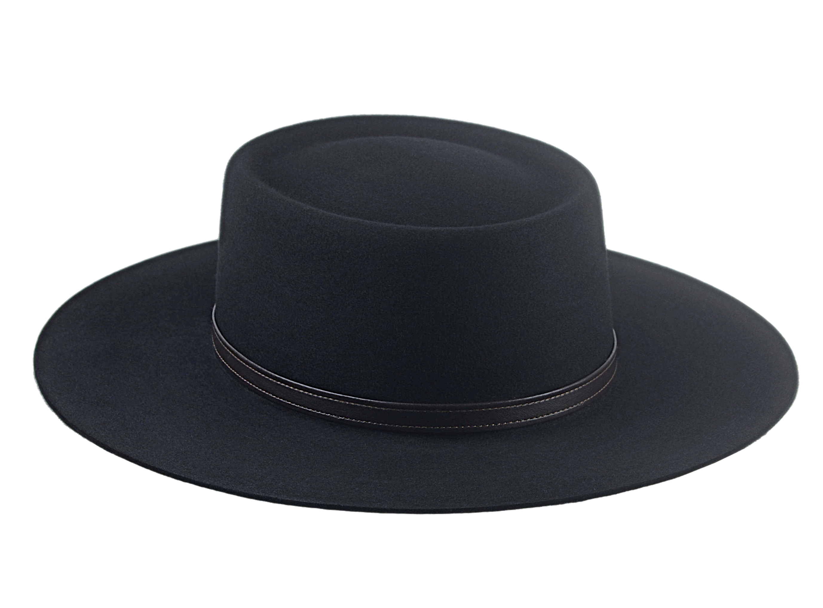 The TASCO | Agnoulita Custom Handmade Hats Agnoulita Hats 6 | Black, Rabbit fur felt, Telescope, Western Style