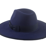The TAYLOR | Agnoulita Custom Handmade Hats Agnoulita Hats 2 | Center-dent, Navy, Rabbit fur felt, Wide Brim Fedora