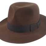The TEMPLAR | Agnoulita Custom Handmade Hats Agnoulita Hats 1 | Brown, Explorer, Men's Fedora, Rabbit fur felt