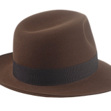 The TEMPLAR | Agnoulita Custom Handmade Hats Agnoulita Hats 4 | Brown, Explorer, Men's Fedora, Rabbit fur felt