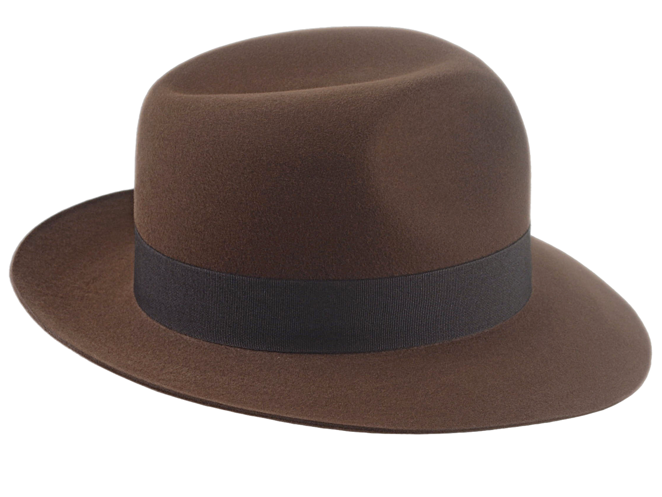The TEMPLAR | Agnoulita Custom Handmade Hats Agnoulita Hats 5 | Brown, Explorer, Men's Fedora, Rabbit fur felt