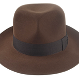 The TEMPLAR | Agnoulita Custom Handmade Hats Agnoulita Hats 6 | Brown, Explorer, Men's Fedora, Rabbit fur felt