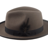 The THIAGO | Agnoulita Custom Handmade Hats Agnoulita Hats 2 | Caribou Grey, Center-dent, Men's Fedora, Rabbit fur felt
