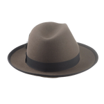 The THIAGO | Agnoulita Custom Handmade Hats Agnoulita Hats 5 | Caribou Grey, Center-dent, Men's Fedora, Rabbit fur felt