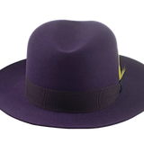 The TOBIN | Agnoulita Custom Handmade Hats Agnoulita Hats 6 | Men's Fedora, Plum, Rabbit fur felt, Single-crease