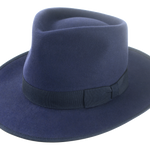Tony - The Gentleman's Fedora | Agnoulita Hats Agnoulita Hats 1 | Men's Fedora, Navy, Navy Blue, Rabbit fur felt, Teardrop