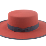 The TOWER | Agnoulita Custom Handmade Hats Agnoulita Hats 2 | Poppy Red, Rabbit fur felt, Western Style