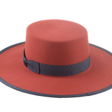 The TOWER | Agnoulita Custom Handmade Hats Agnoulita Hats 3 | Poppy Red, Rabbit fur felt, Western Style