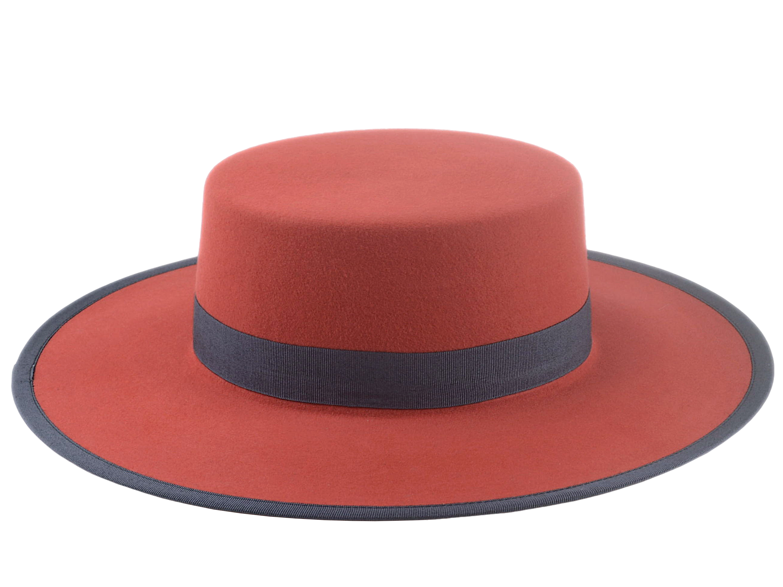 The TOWER | Agnoulita Custom Handmade Hats Agnoulita Hats 5 | Poppy Red, Rabbit fur felt, Western Style