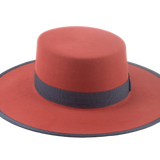 The TOWER | Agnoulita Custom Handmade Hats Agnoulita Hats 6 | Poppy Red, Rabbit fur felt, Western Style